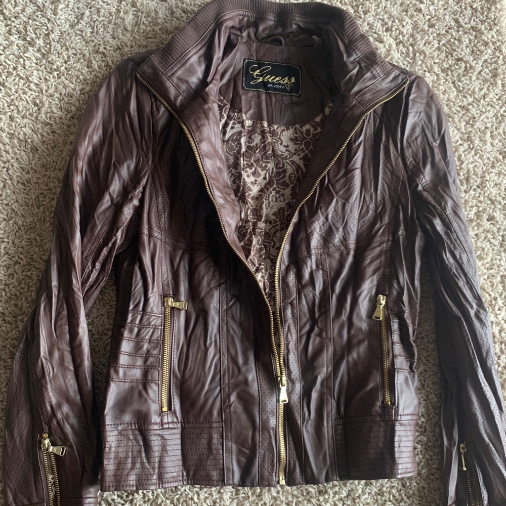 Guess Faux Leather Jacket